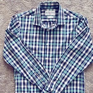 Mizzen + Main Men’s Dress Shirt Size Large Trim Fit